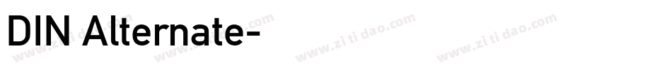 DIN Alternate字体转换
